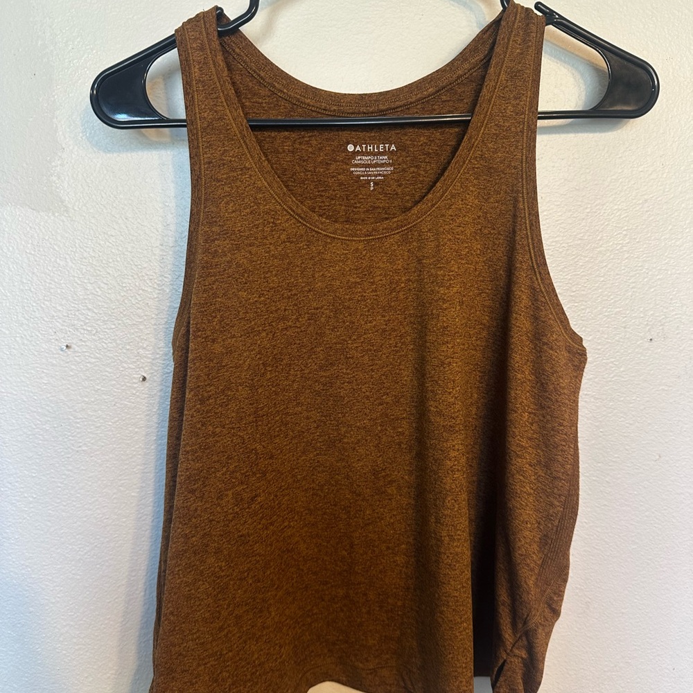 Athleta Brown Heathered Tank Top